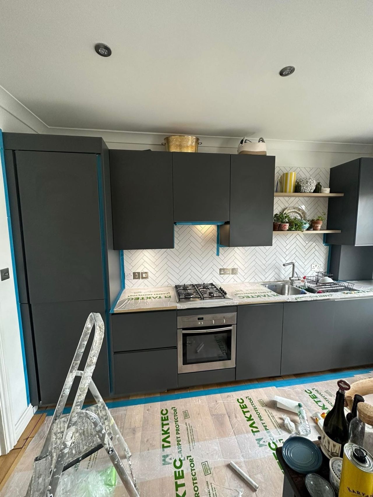 Graphite Galley Kitchen