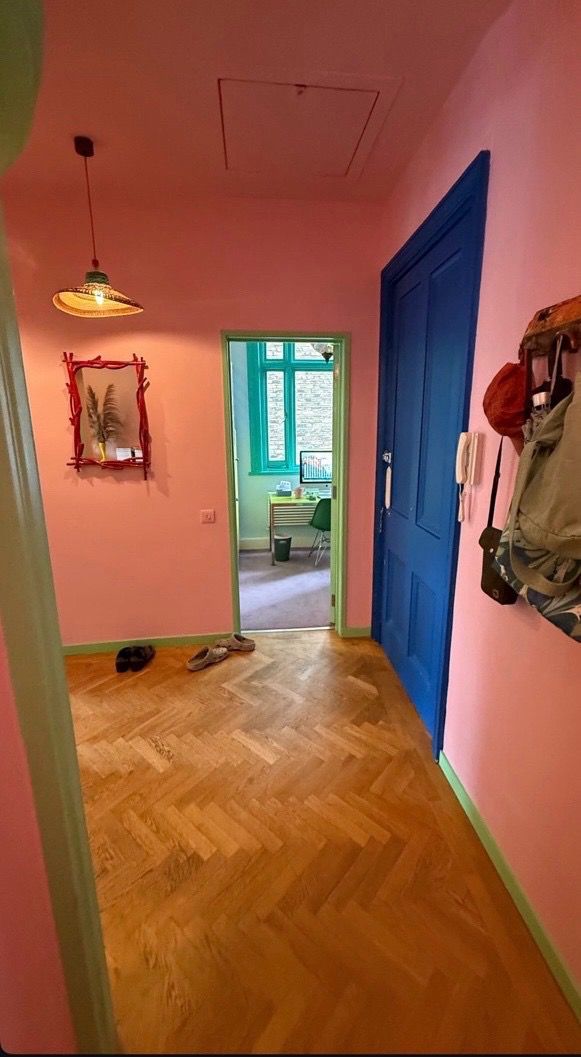 Coral Parisian Hallway
